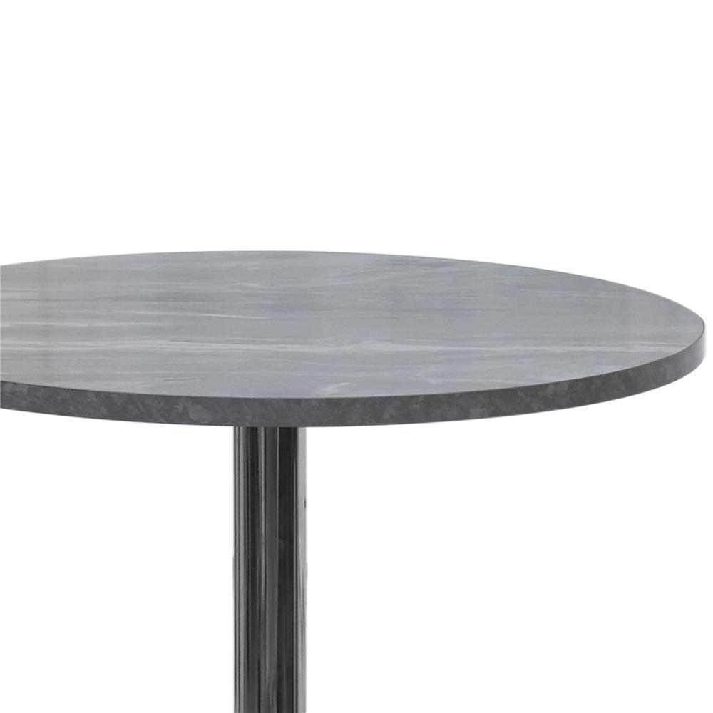 โต๊ะกลมขาแชมเปญ ME LIVING MARBLE ลายหินอ่อนดำ