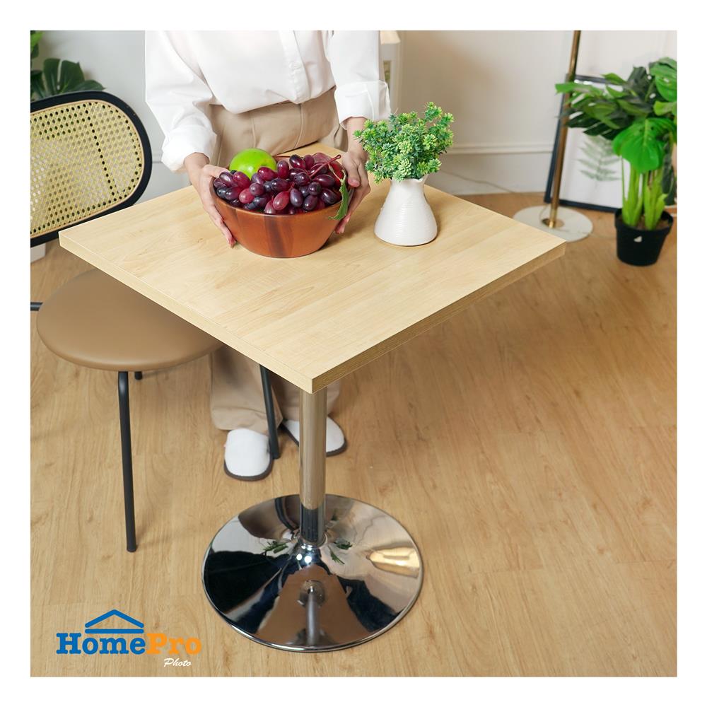 โต๊ะเหลี่ยมขาแชมเปญ ME LIVING WILLOW สีเมเปิ้ล