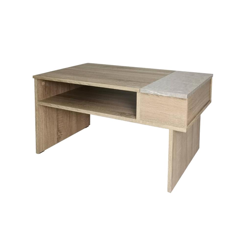 โต๊ะกลาง ME LIVING 80 ซม. สี SOLID OAK/MARBLE
