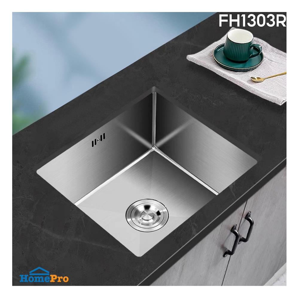 ซิงค์ฝัง 1 หลุม THAI FORWARD FH1303R สีเงิน