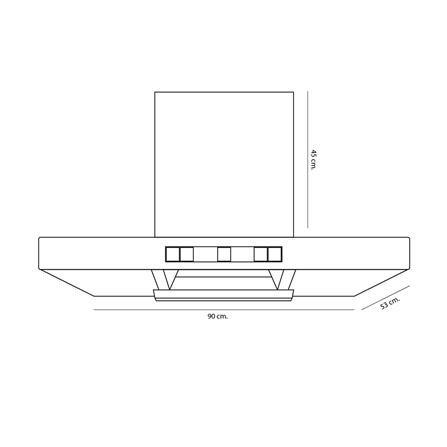 เครื่องดูดควันกระโจม DYNA HOME DH-1600-BK 90 ซม. สีดำ_4