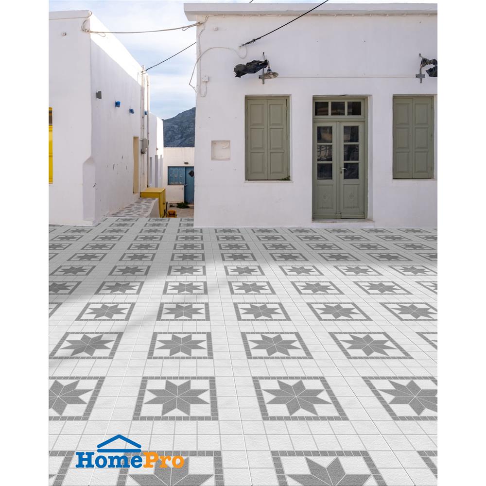 กระเบื้องพื้น 16x16 นิ้ว ภูผา วังดารา เทา A 0.96M2