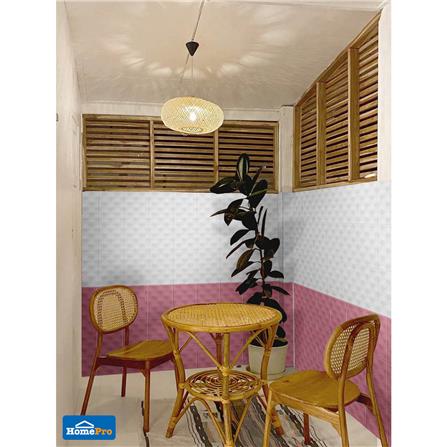 กระเบื้องผนัง 8x12 นิ้ว TARA ซีเวฟ ชมพู EXC PM_2