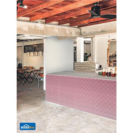 กระเบื้องผนัง 8x12 นิ้ว TARA ซีเวฟ ชมพู EXC PM_3