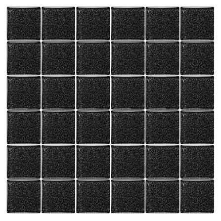โมเสคแก้ว 30x30 ซม. GLASCERA เจ็ทแบล็ค เมทัลลิค