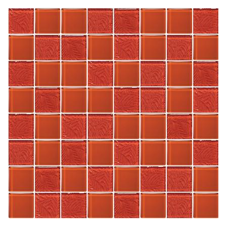 โมเสคแก้ว 30x30 ซม. GLASCERA ออเร้นจ์ ลีฟ_0