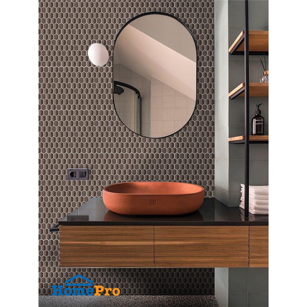 โมเสคแก้ว 30x30 ซม. GLASCERA เฮกซ่า มอคค่า