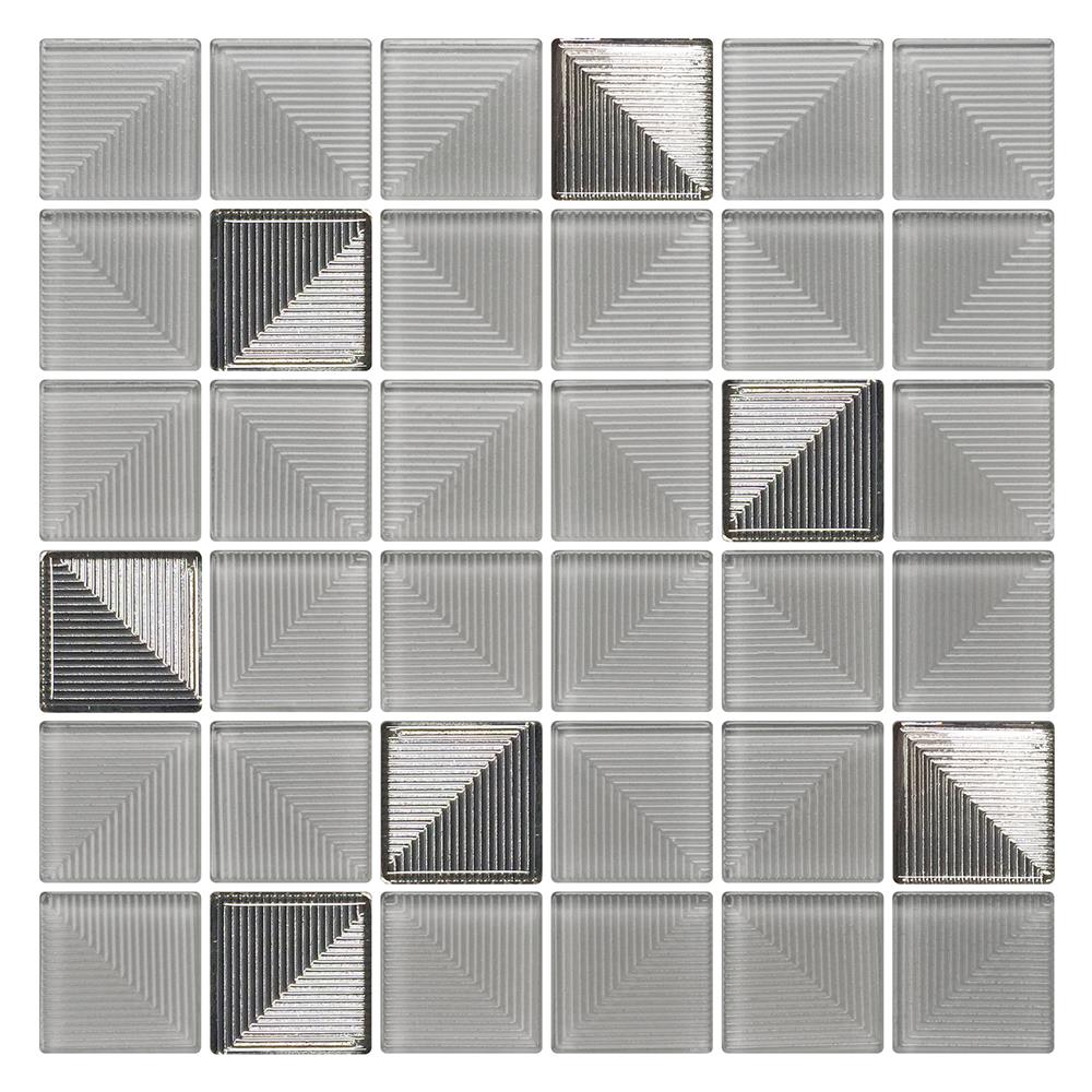 โมเสคแก้ว 30x30 ซม. GLASCERA ซิลเวอร์