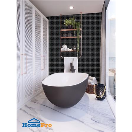 โมเสคแก้ว 30x30 ซม. GLASCERA แบล็ค ลีฟ_1