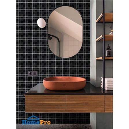 โมเสคแก้ว 30x30 ซม. GLASCERA แบล็ค ลีฟ_2