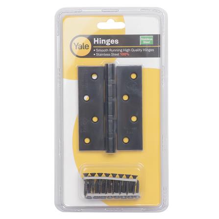 บานพับ 4X3 นิ้ว X 2.5 มม. YALE HISL4325BBP3G2BLK สีดำ (แพ็ก 3 ชิ้น)_2