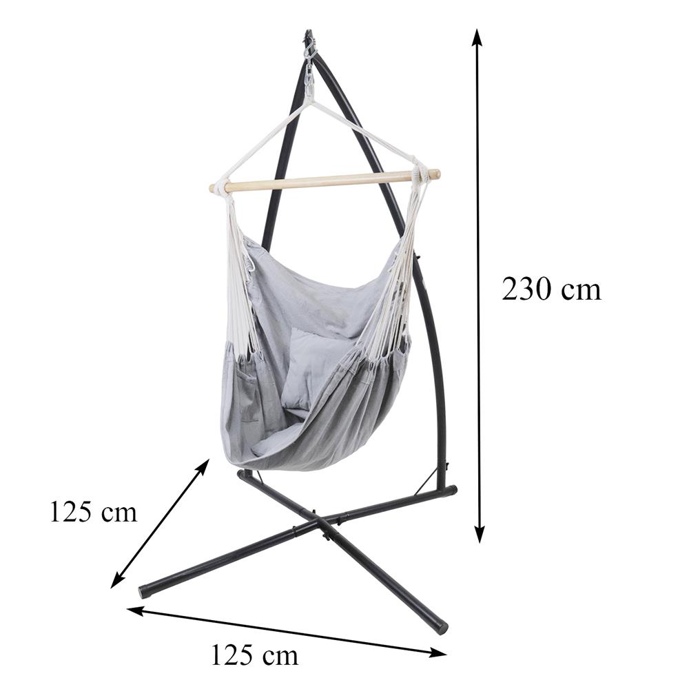 เก้าอี้โยก 1 ที่นั่ง SPRING HERON สีเทา