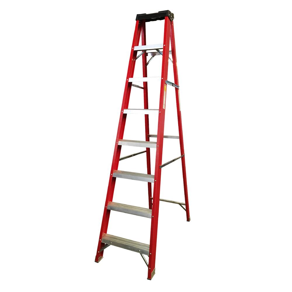 บันไดไฟเบอร์กลาส แบบมีถาด SANKI 8 ขั้น