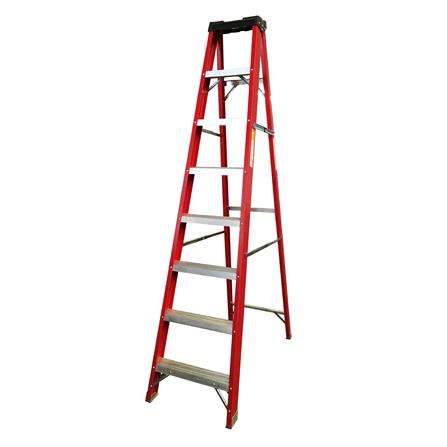 บันไดไฟเบอร์กลาส แบบมีถาด SANKI 8 ขั้น