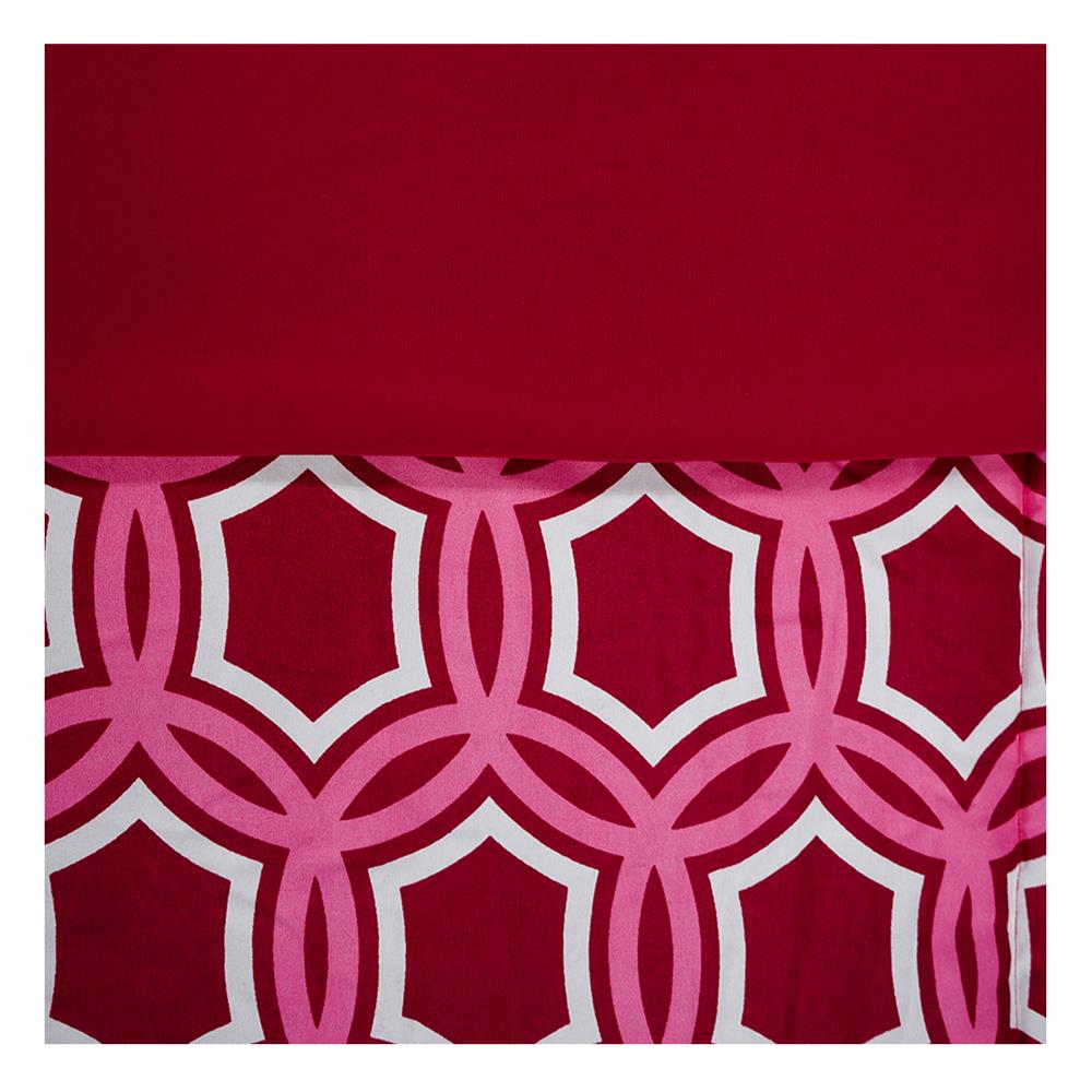 ชุดผ้าปูที่นอน 5 ฟุต 6 ชิ้น PICASSO SMILE สี OSLO BURGUNDY