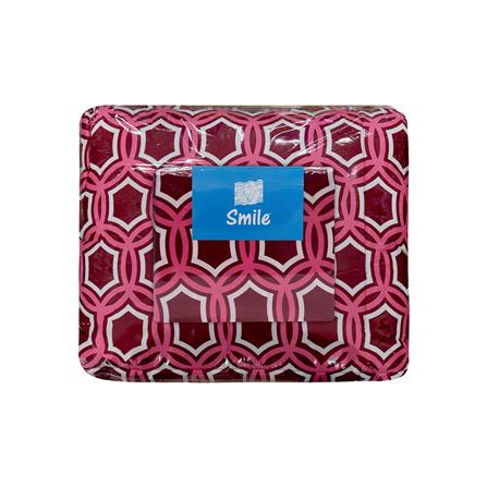 ชุดผ้าปูที่นอน 5 ฟุต 6 ชิ้น PICASSO SMILE สี OSLO BURGUNDY_4