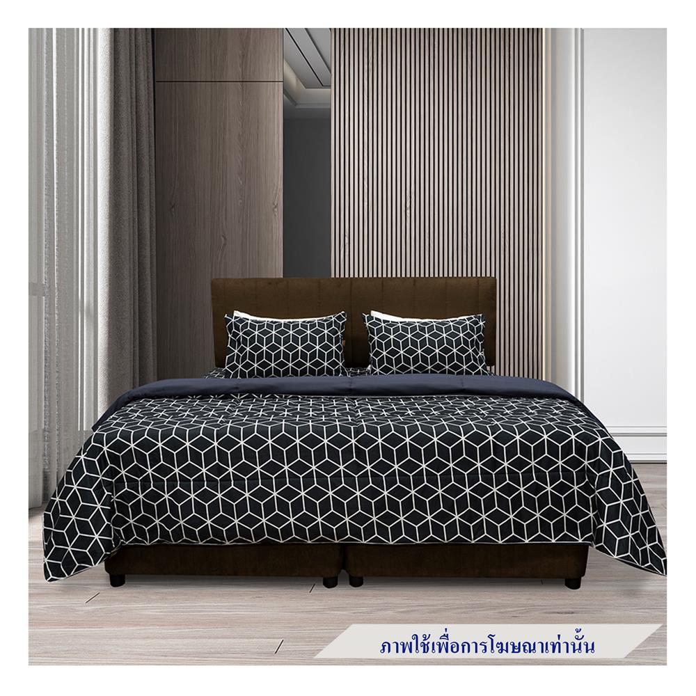 ชุดผ้าปูที่นอน 6 ฟุต 6 ชิ้น PICASSO SMILE สี BAMA DARKGREY