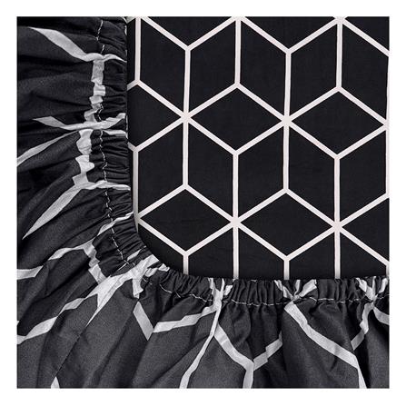 ชุดผ้าปูที่นอน 6 ฟุต 6 ชิ้น PICASSO SMILE สี BAMA DARKGREY_2