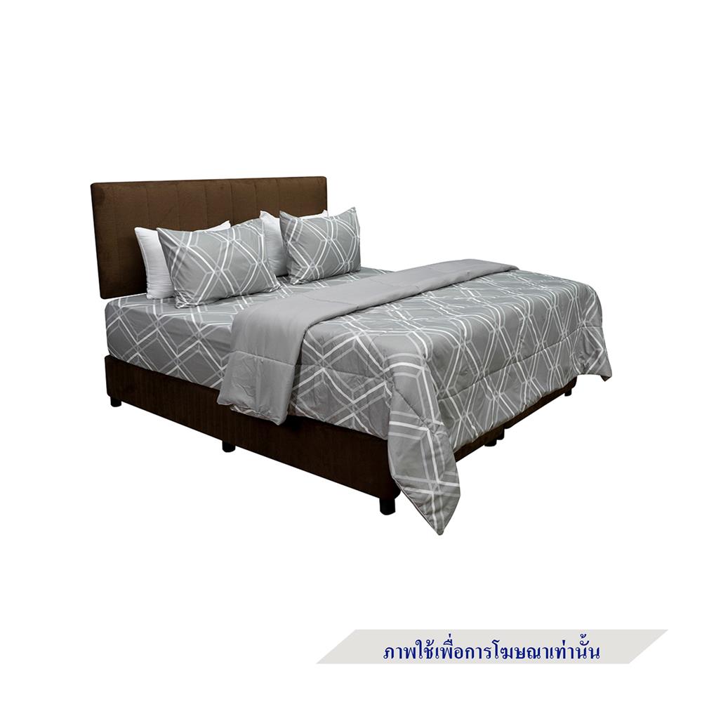 ชุดผ้าปูที่นอน 5 ฟุต 6 ชิ้น PICASSO SMILE สี LIMA GREY