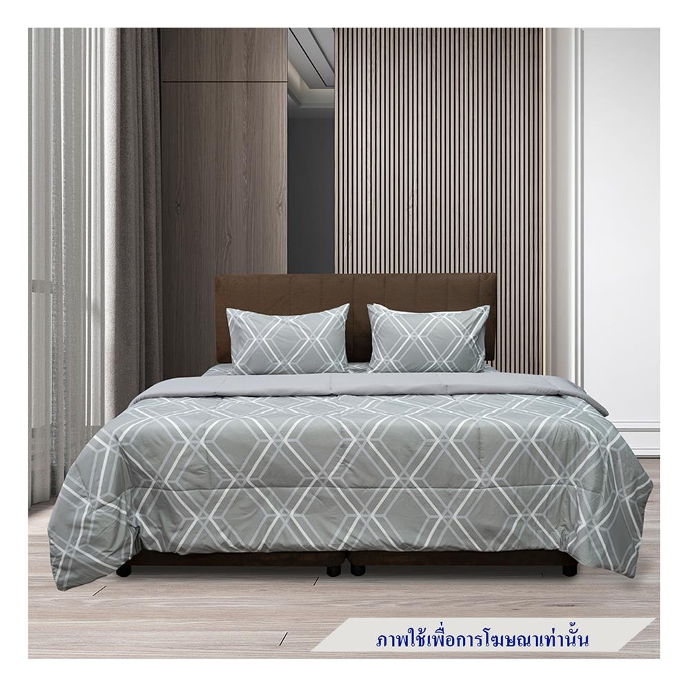 ชุดผ้าปูที่นอน 5 ฟุต 6 ชิ้น PICASSO SMILE สี LIMA GREY