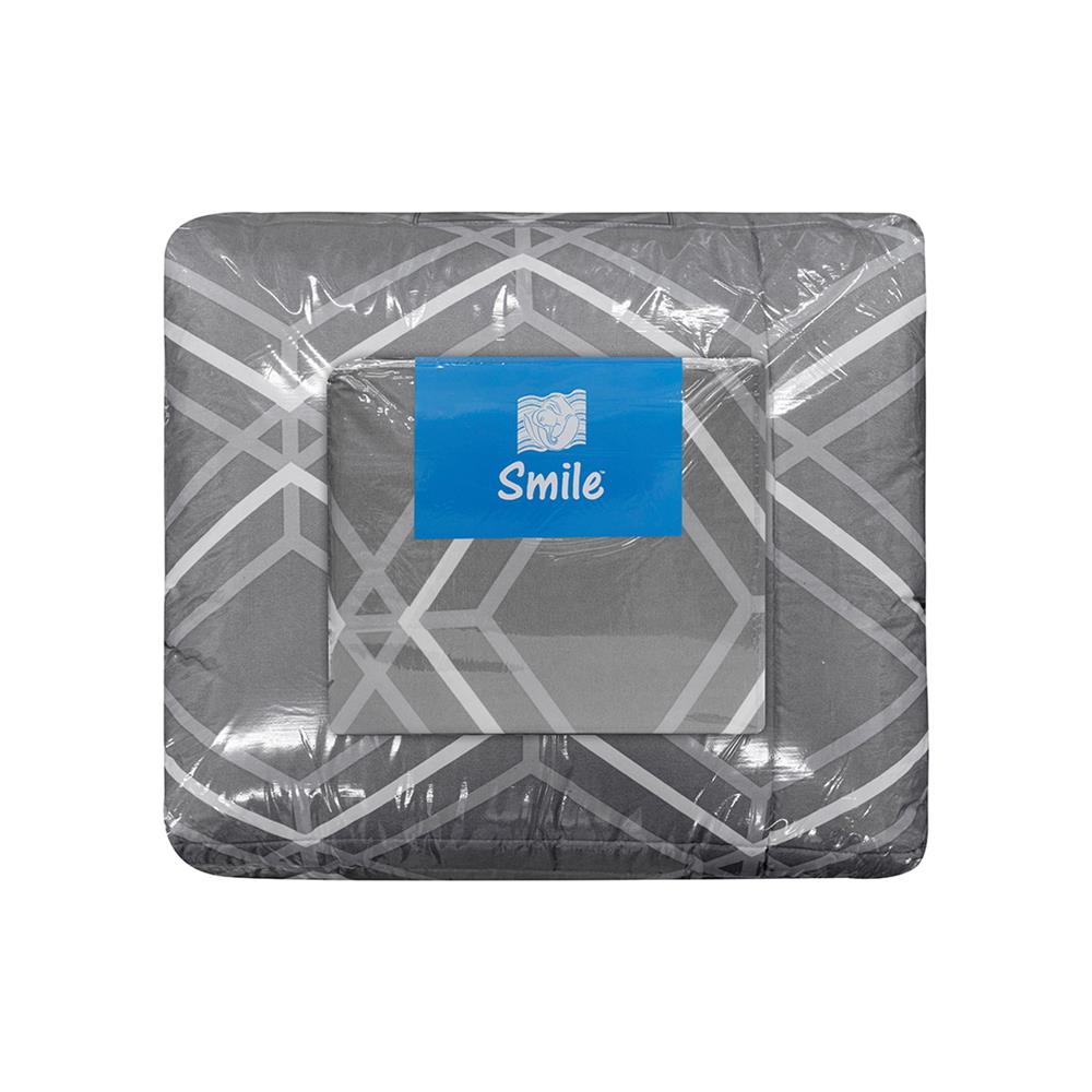 ชุดผ้าปูที่นอน 5 ฟุต 6 ชิ้น PICASSO SMILE สี LIMA GREY