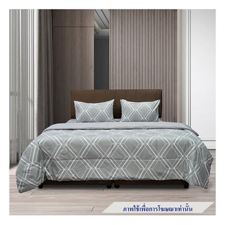 ชุดผ้าปูที่นอน 5 ฟุต 6 ชิ้น PICASSO SMILE สี LIMA GREY