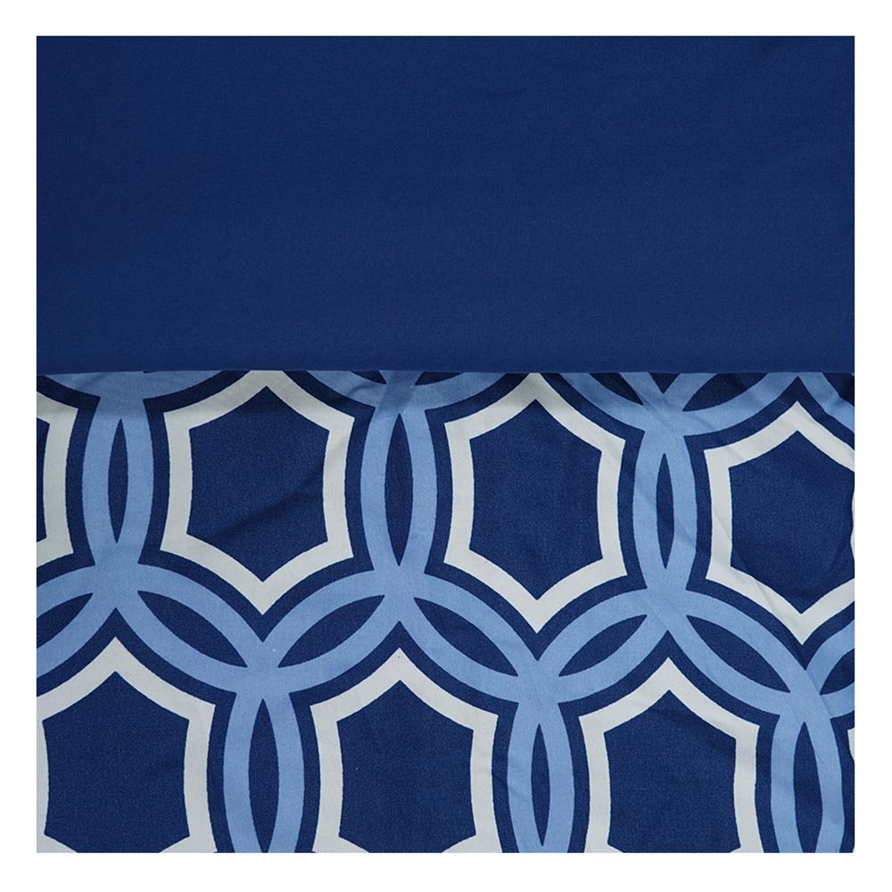 ชุดผ้าปูที่นอน 6 ฟุต 6 ชิ้น PICASSO SMILE สี OSLO NAVY BLUE