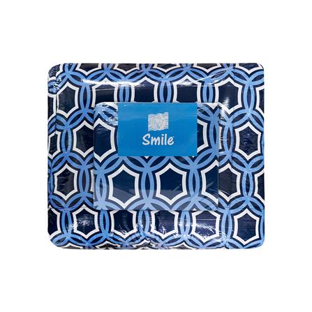 ชุดผ้าปูที่นอน 6 ฟุต 6 ชิ้น PICASSO SMILE สี OSLO NAVY BLUE_4