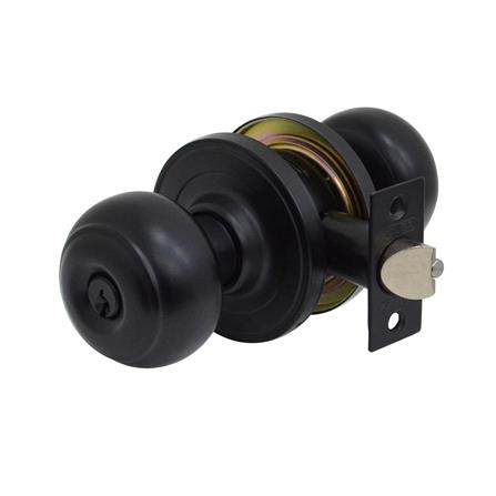 ลูกบิดห้องน้ำ หัวจัน SOLEX 9220 BL สีดำ_0