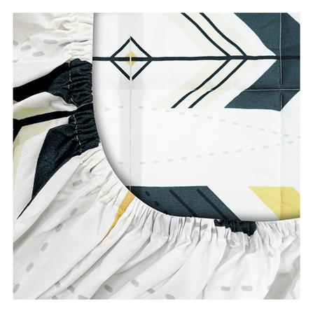 ชุดผ้าปูที่นอน 5 ฟุต 6 ชิ้น PICASSO SMILE สี CAIRO GREY_2