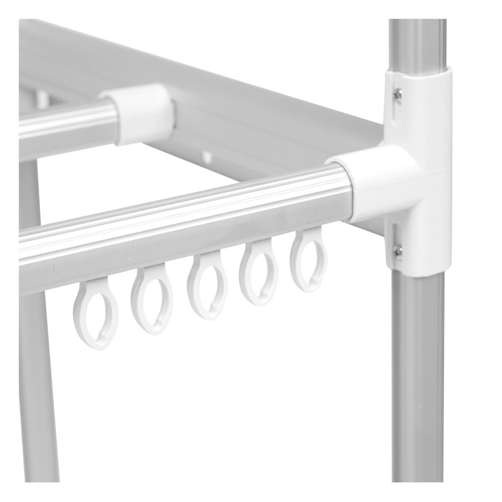 ราวตากผ้าอะลูมิเนียมมีล้อ 6 เส้น PLIM 1.2 ม.