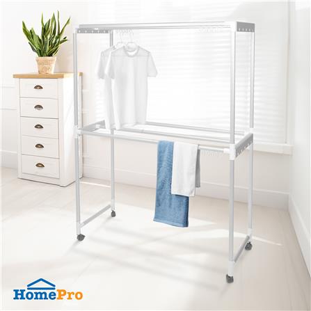 ราวตากผ้าอะลูมิเนียมมีล้อ 6 เส้น PLIM 1.2 ม._4