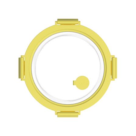 กล่องอาหารกลม OCEAN GLASS REGO BOX 0.4 ลิตร สีเหลือง/ใส_1