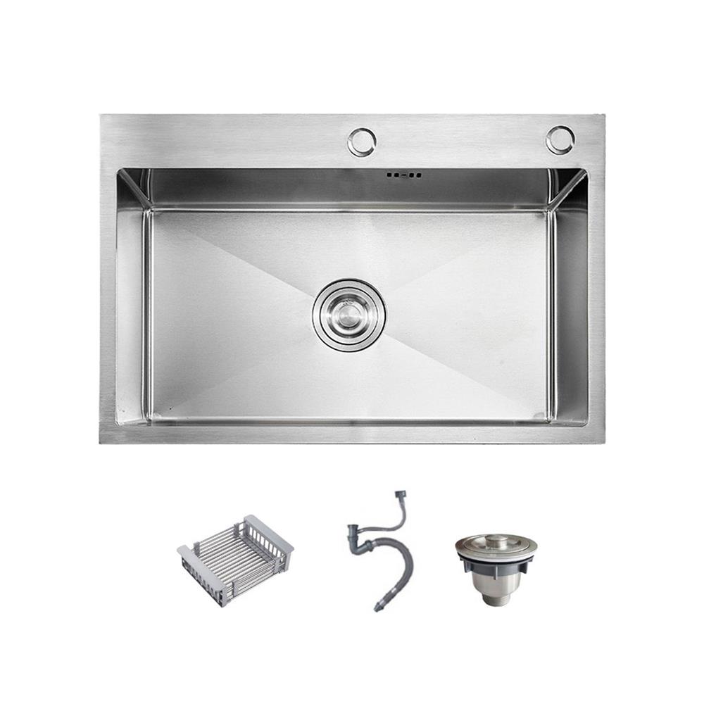 ซิงค์ฝัง 1 หลุม THAI FORWARD FH6845 สีเงิน_1