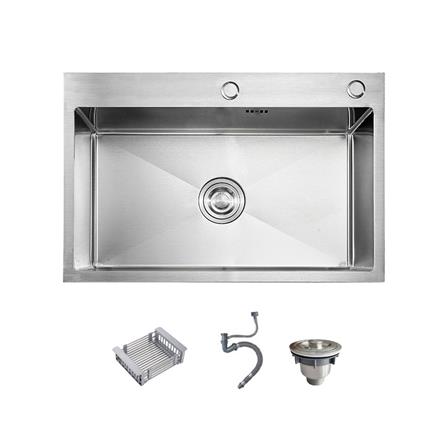 ซิงค์ฝัง 1 หลุม THAI FORWARD FH6845 สีเงิน