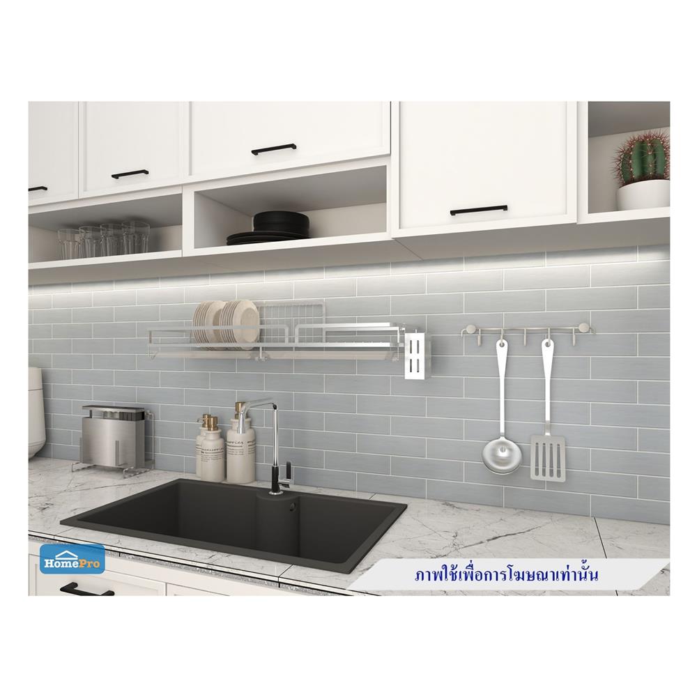 ชั้นคว่ำจานสเตนเลสติดผนัง 80 ซม. KECH HEFTY