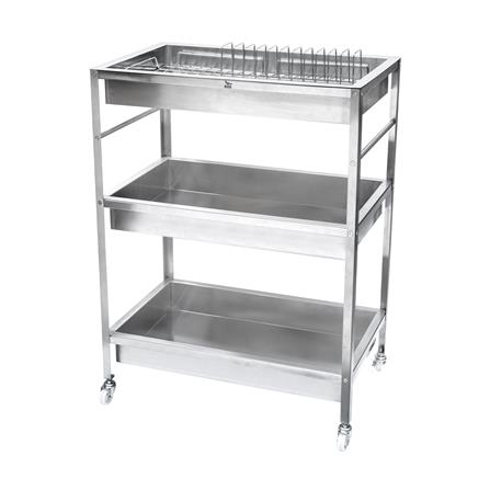 ชั้นคว่ำจานสเตนเลส 3 ชั้น มีล้อ KECH HEFTY_0