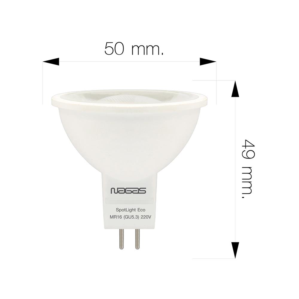 หลอด LED NAGAS MR16/PAR 6 วัตต์ DAYLIGHT GU5.3