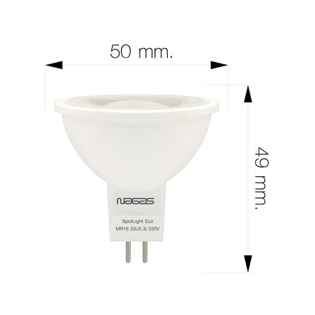 หลอด LED NAGAS MR16/PAR 6 วัตต์ DAYLIGHT GU5.3_4