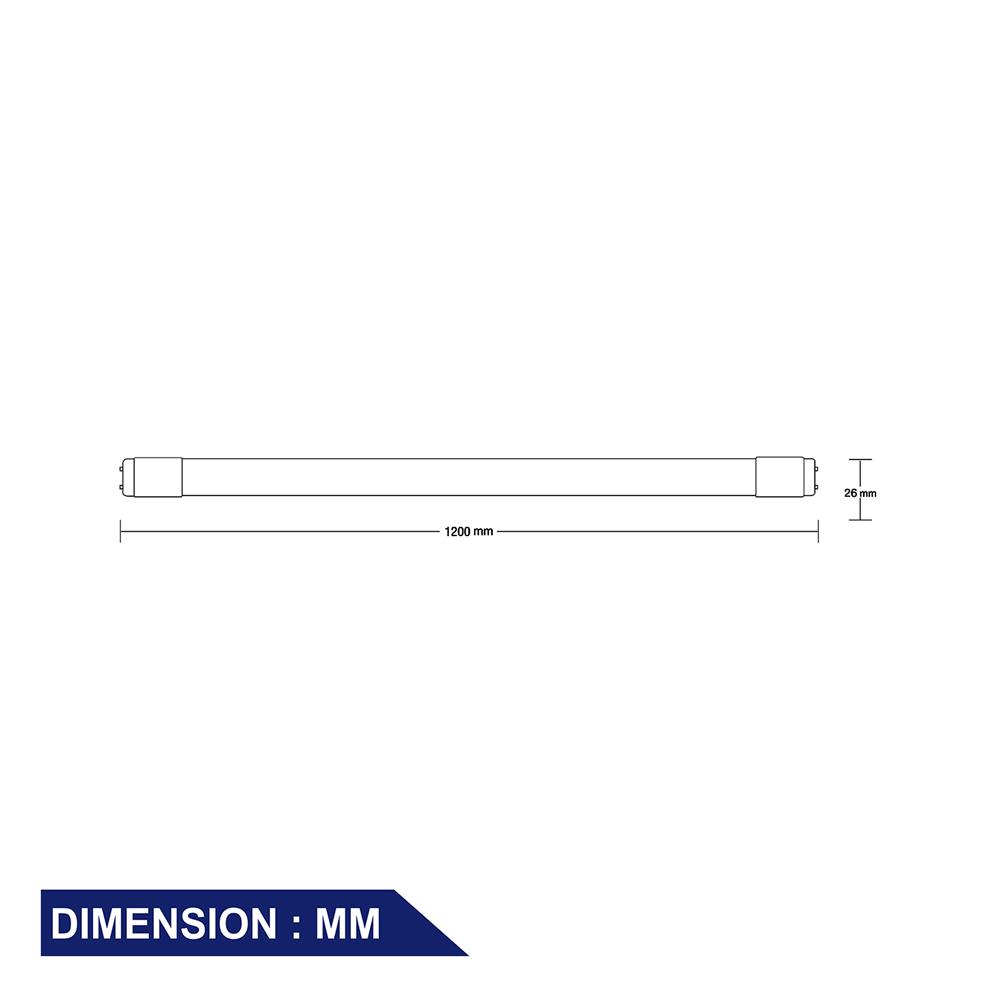 ชุดรางนีออน LED BEC PORTO 18 วัตต์ DAYLIGHT