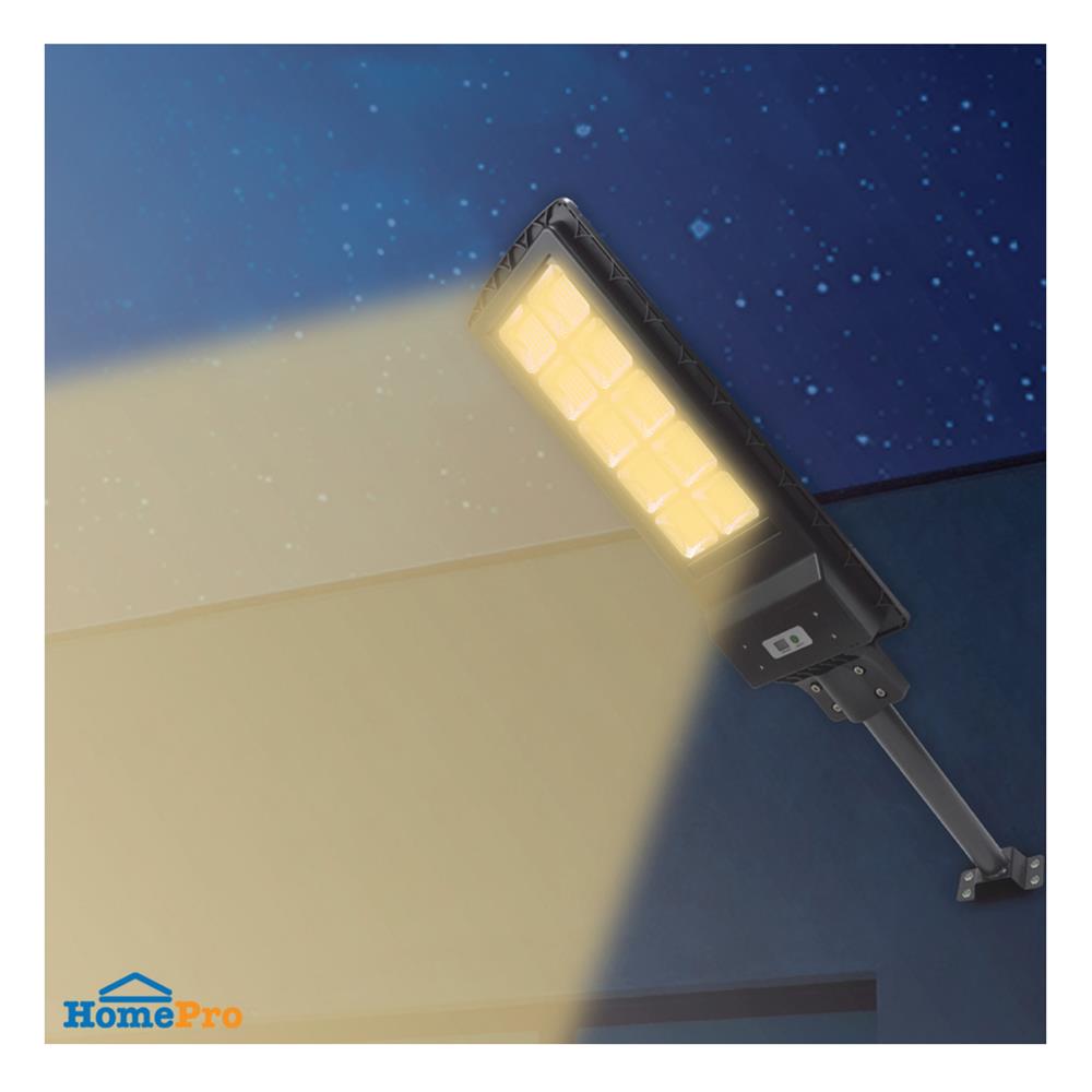 ไฟถนน SOLAR BEC BERLIN 300 วัตต์ WARM WHITE สีดำ