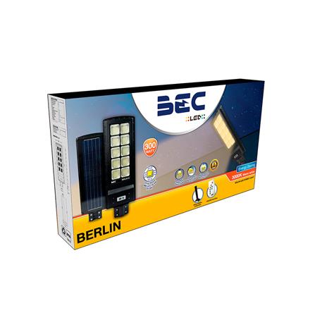 ไฟถนน SOLAR BEC BERLIN 300 วัตต์ WARM WHITE สีดำ_3