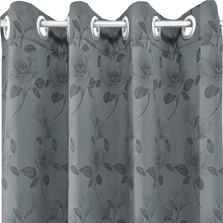 ผ้าม่าน EYELET ME LIVING BLUME UV 140X220 ซม. สีเทา_1