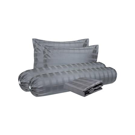 ชุดผ้าปูที่นอน 6 ฟุต 5 ชิ้น SLUMBERLAND SYLVESTER สี GREY_1