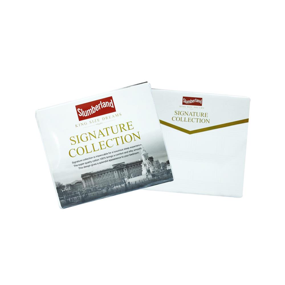 ชุดผ้าปูที่นอน 3.5 ฟุต 3 ชิ้น SLUMBERLAND PERLASO สี WHITE