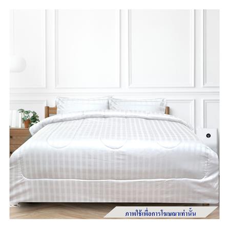 ชุดผ้าปูที่นอน 3.5 ฟุต 3 ชิ้น SLUMBERLAND PERLASO สี WHITE