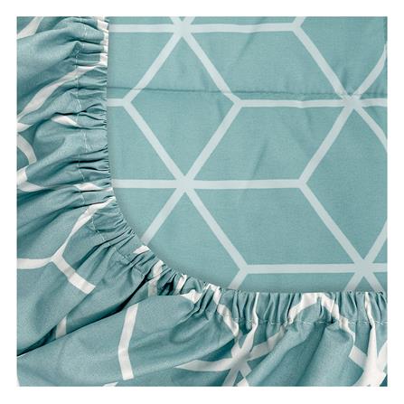 ชุดผ้าปูที่นอน 3.5 ฟุต 4 ชิ้น PICASSO SMILE สี BAMA GREENMINT_2