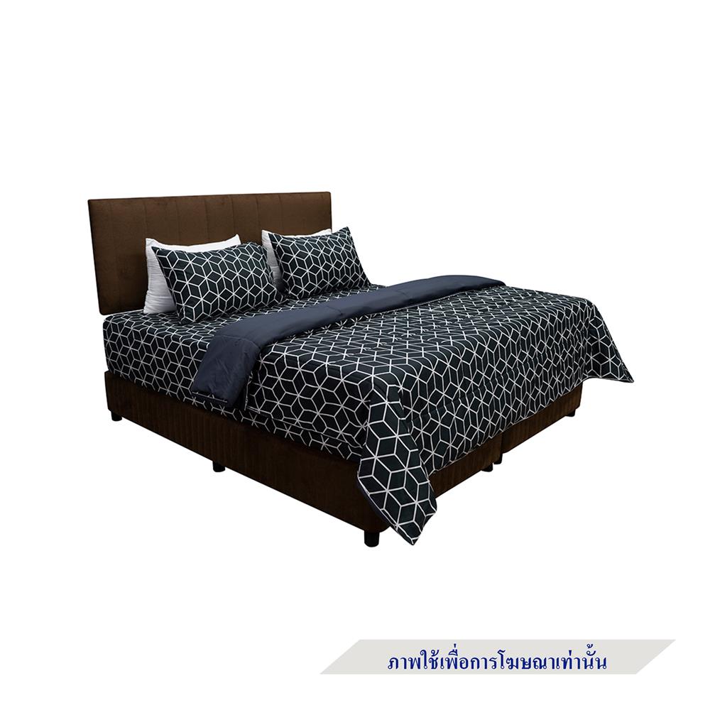 ชุดผ้าปูที่นอน 3.5 ฟุต 4 ชิ้น PICASSO SMILE สี BAMA DARKGREY