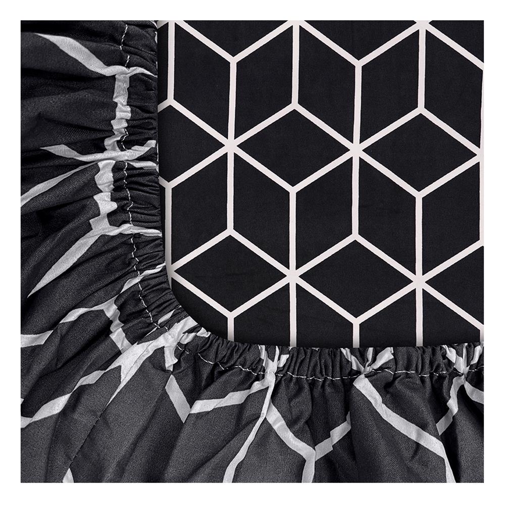 ชุดผ้าปูที่นอน 3.5 ฟุต 4 ชิ้น PICASSO SMILE สี BAMA DARKGREY