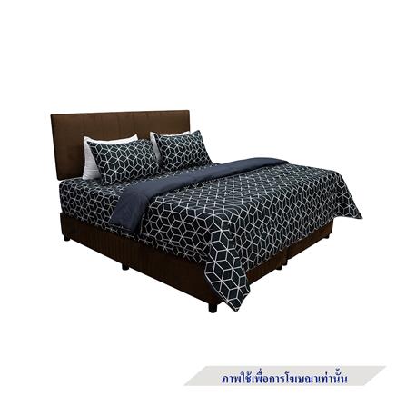 ชุดผ้าปูที่นอน 3.5 ฟุต 4 ชิ้น PICASSO SMILE สี BAMA DARKGREY_1